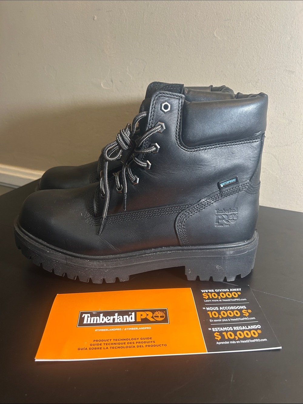 Timberland PRO Direct Attach 6-Inch Waterproof Steel Toe Work Boots, Size 11M